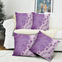 Heiva i Tahiti Pillow Cover Tahitian Tiare Maori Cowrie Lei Purple LT14 - Polynesian Pride