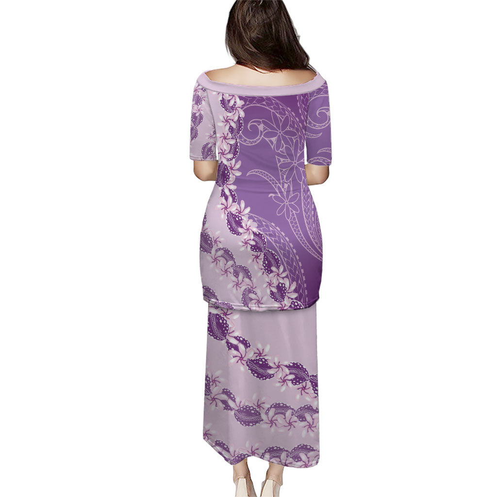 Heiva i Tahiti Puletasi Tahitian Tiare Maori Cowrie Lei Purple LT14 - Polynesian Pride