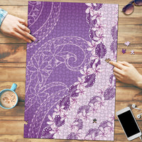 Heiva i Tahiti Puzzle Tahitian Tiare Maori Cowrie Lei Purple LT14 Purple - Polynesian Pride