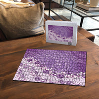 Heiva i Tahiti Puzzle Tahitian Tiare Maori Cowrie Lei Purple LT14 - Polynesian Pride