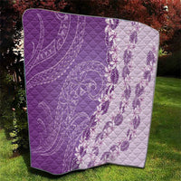 Heiva i Tahiti Quilt Tahitian Tiare Maori Cowrie Lei Purple LT14 - Polynesian Pride