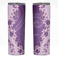 Heiva i Tahiti Skinny Tumbler Tahitian Tiare Maori Cowrie Lei Purple LT14 Purple - Polynesian Pride