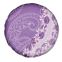 Heiva i Tahiti Spare Tire Cover Tahitian Tiare Maori Cowrie Lei Purple LT14 - Polynesian Pride