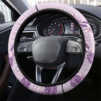 Heiva i Tahiti Steering Wheel Cover Tahitian Tiare Maori Cowrie Lei Purple LT14 - Polynesian Pride