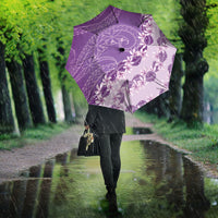 Heiva i Tahiti Umbrella Tahitian Tiare Maori Cowrie Lei Purple LT14 - Polynesian Pride