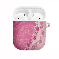 Heiva i Tahiti AirPods Case Tahitian Tiare Maori Cowrie Lei Pink LT14 Pink - Polynesian Pride