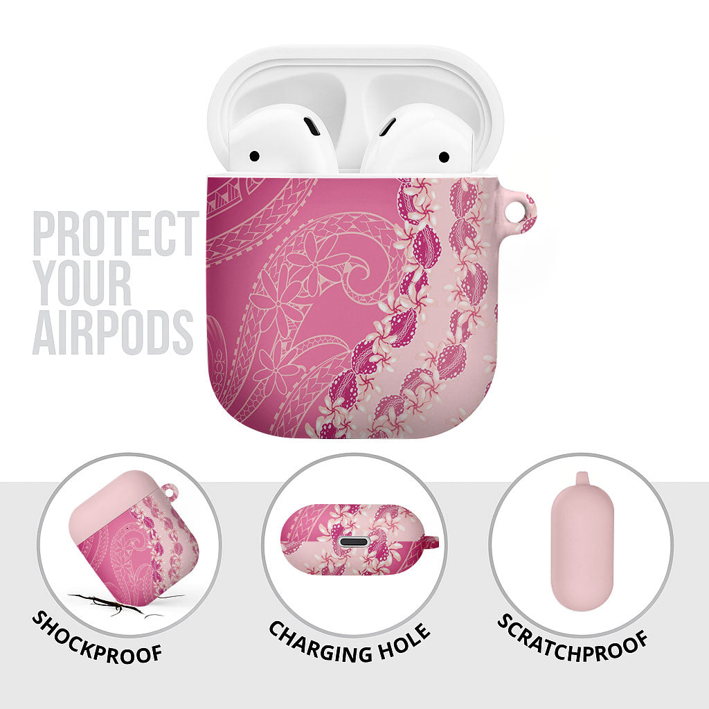 Heiva i Tahiti AirPods Case Tahitian Tiare Maori Cowrie Lei Pink LT14 - Polynesian Pride
