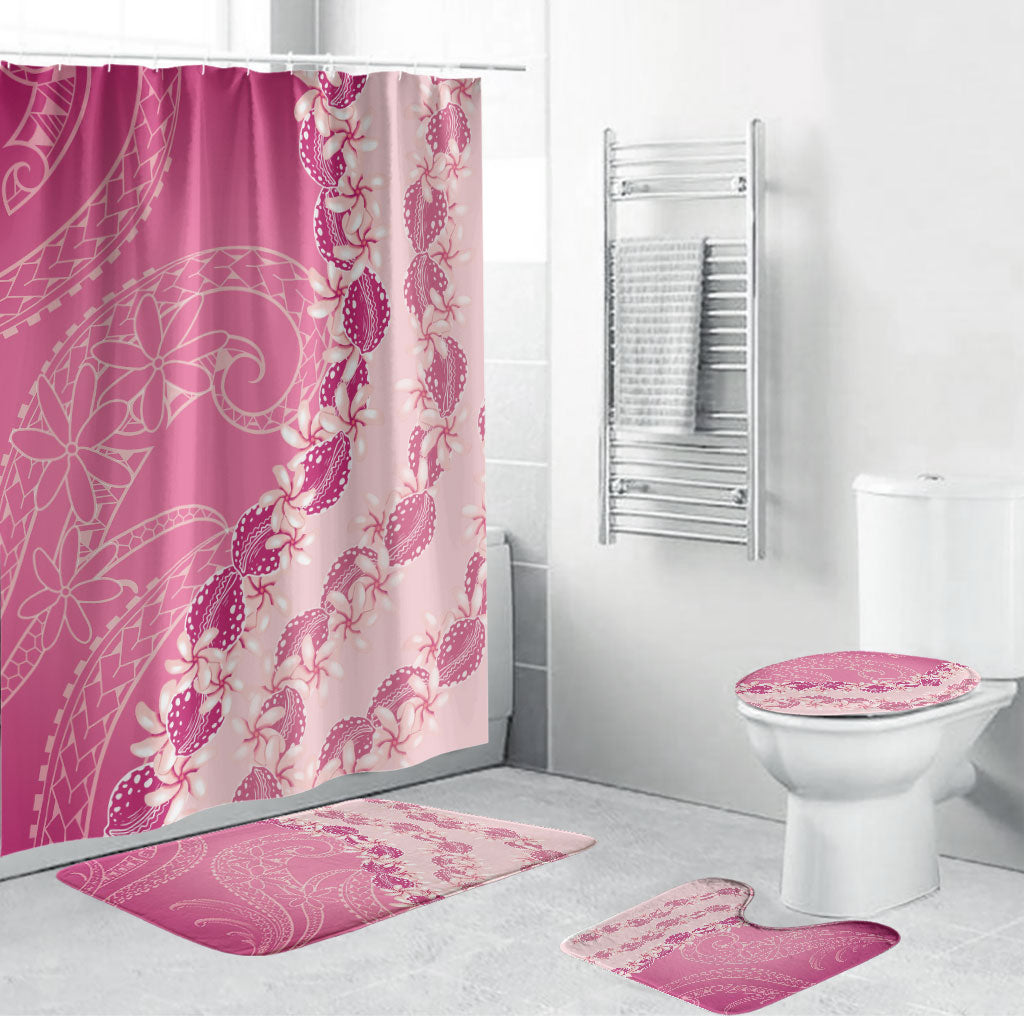 Heiva i Tahiti Bathroom Set Tahitian Tiare Maori Cowrie Lei Pink