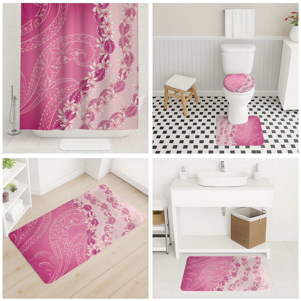 Heiva i Tahiti Bathroom Set Tahitian Tiare Maori Cowrie Lei Pink LT14 - Polynesian Pride