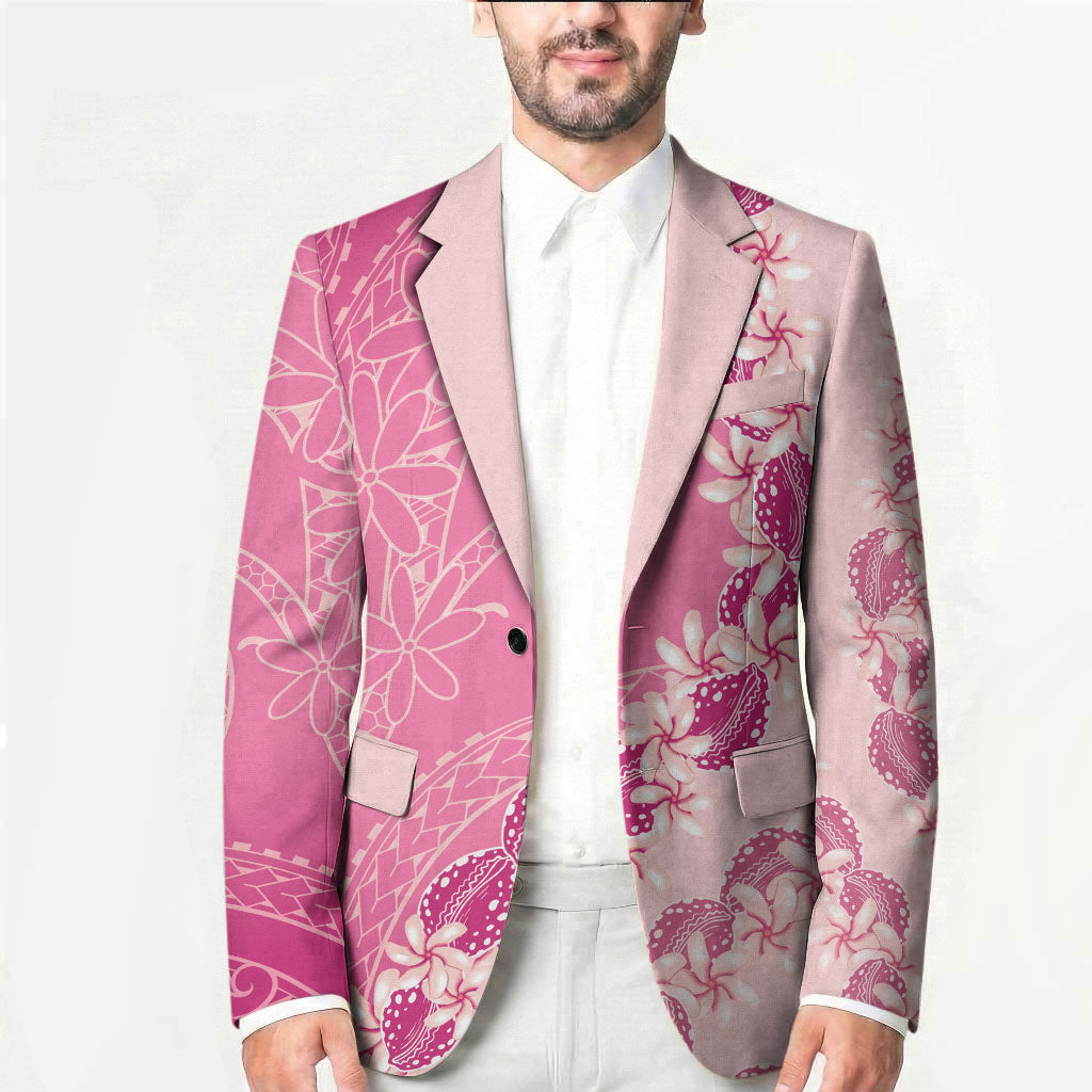 Heiva i Tahiti Blazer Tahitian Tiare Maori Cowrie Lei Pink LT14 - Polynesian Pride