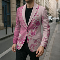 Heiva i Tahiti Blazer Tahitian Tiare Maori Cowrie Lei Pink LT14 - Polynesian Pride