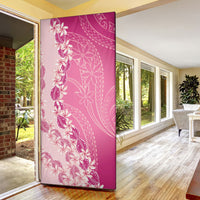 Heiva i Tahiti Door Cover Tahitian Tiare Maori Cowrie Lei Pink LT14 - Polynesian Pride