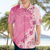 Heiva i Tahiti Hawaiian Shirt Tahitian Tiare Maori Cowrie Lei Pink LT14 - Polynesian Pride