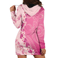 Heiva i Tahiti Hoodie Dress Tahitian Tiare Maori Cowrie Lei Pink LT14 - Polynesian Pride