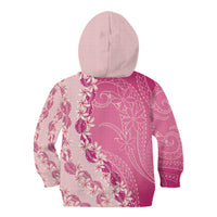 Heiva i Tahiti Kid Hoodie Tahitian Tiare Maori Cowrie Lei Pink LT14 - Polynesian Pride