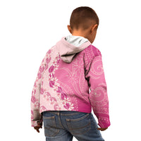 Heiva i Tahiti Kid Hoodie Tahitian Tiare Maori Cowrie Lei Pink LT14 - Polynesian Pride