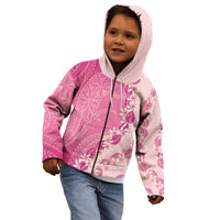 Heiva i Tahiti Kid Hoodie Tahitian Tiare Maori Cowrie Lei Pink LT14 - Polynesian Pride