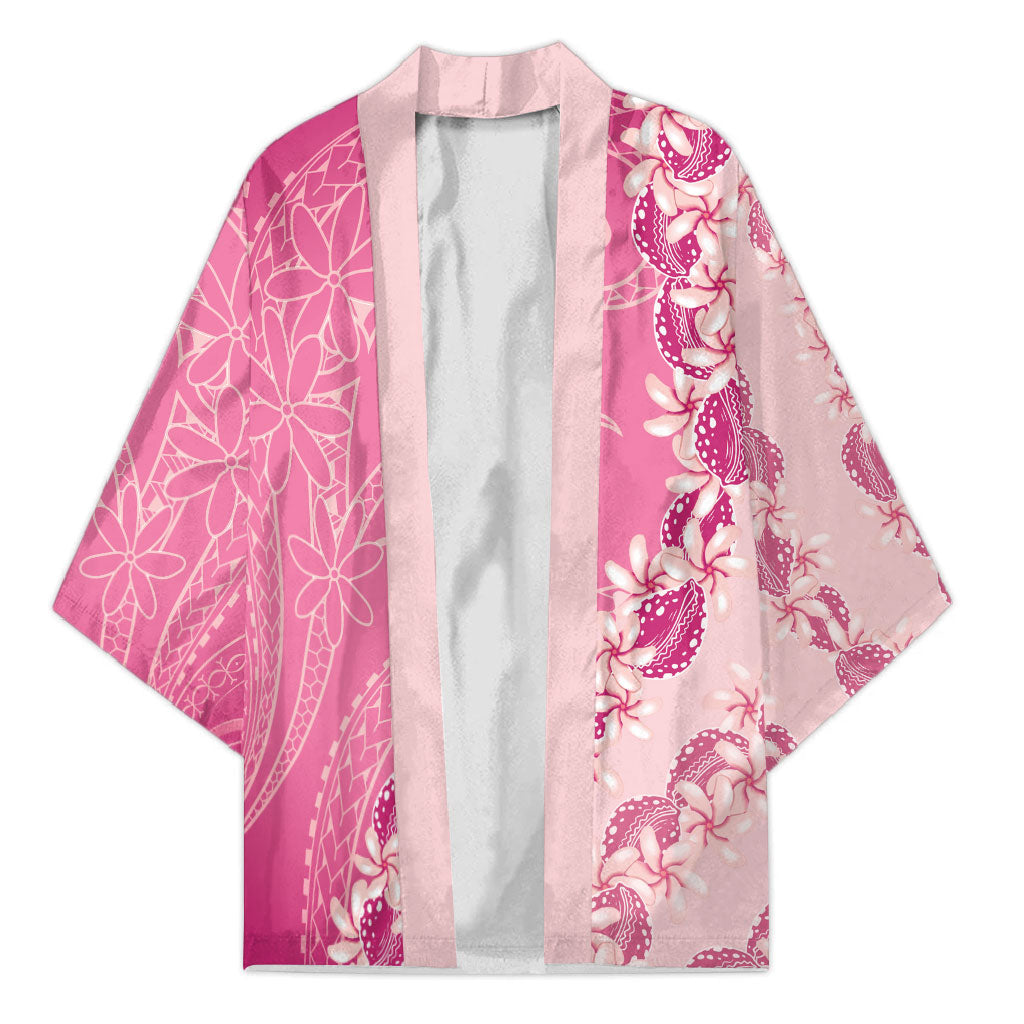 Heiva i Tahiti Kimono Tahitian Tiare Maori Cowrie Lei Pink LT14 Unisex Pink - Polynesian Pride