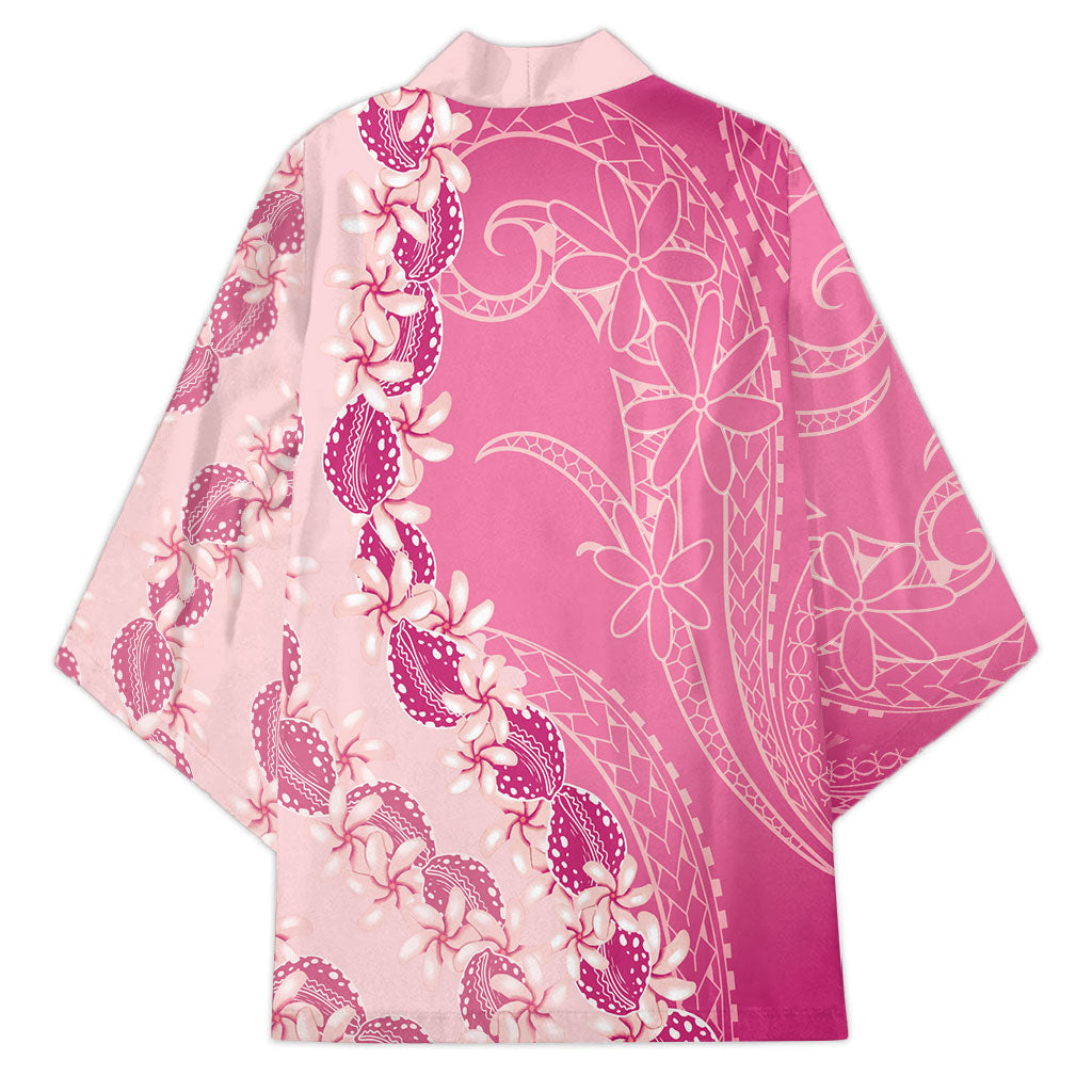 Heiva i Tahiti Kimono Tahitian Tiare Maori Cowrie Lei Pink LT14 - Polynesian Pride