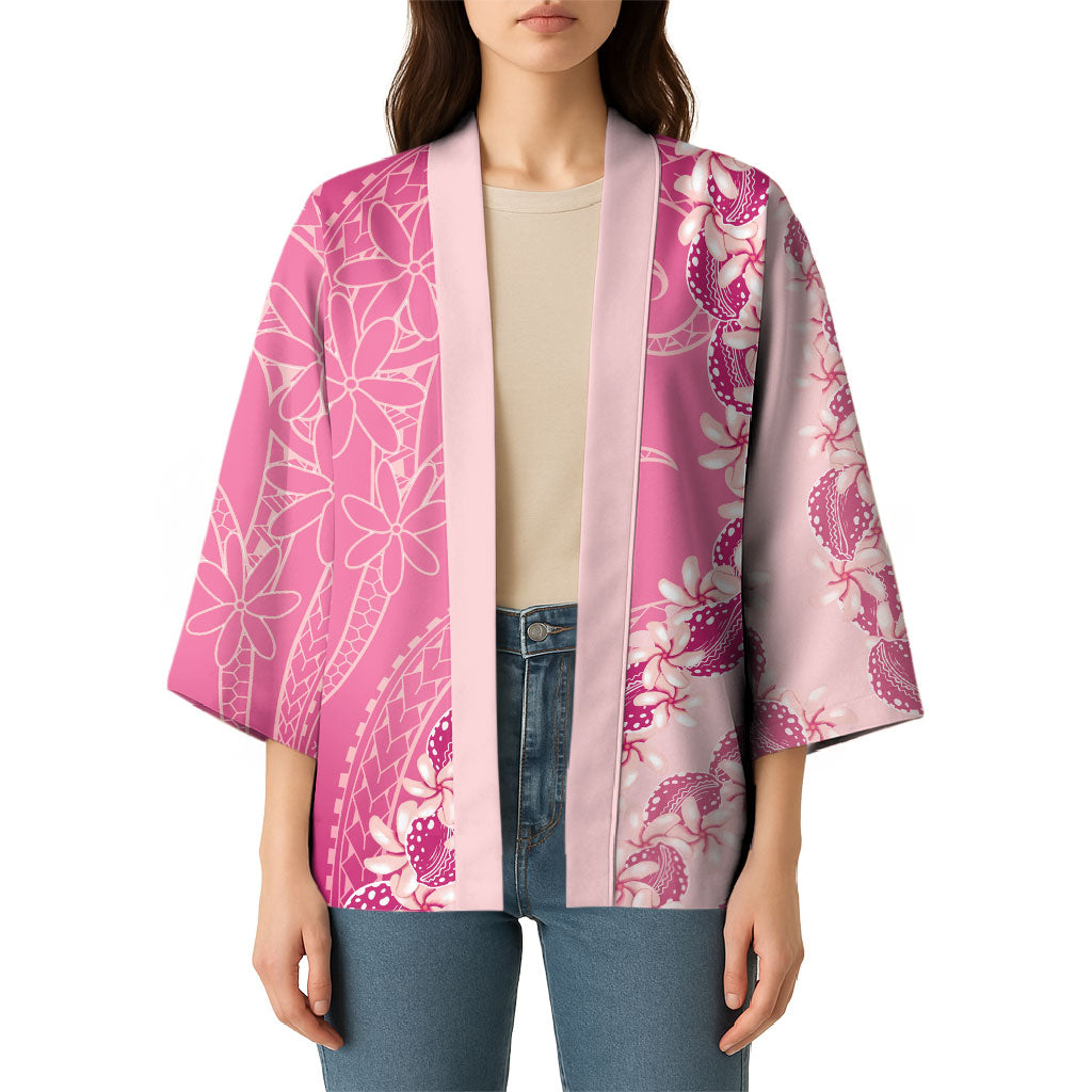 Heiva i Tahiti Kimono Tahitian Tiare Maori Cowrie Lei Pink LT14 - Polynesian Pride
