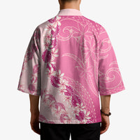Heiva i Tahiti Kimono Tahitian Tiare Maori Cowrie Lei Pink LT14 - Polynesian Pride