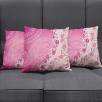 Heiva i Tahiti Pillow Cover Tahitian Tiare Maori Cowrie Lei Pink LT14 - Polynesian Pride