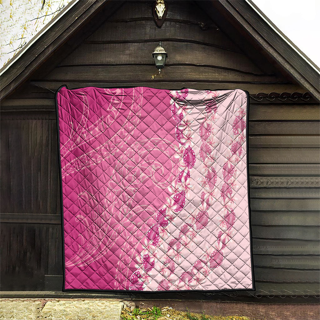 Heiva i Tahiti Quilt Tahitian Tiare Maori Cowrie Lei Pink LT14 - Polynesian Pride