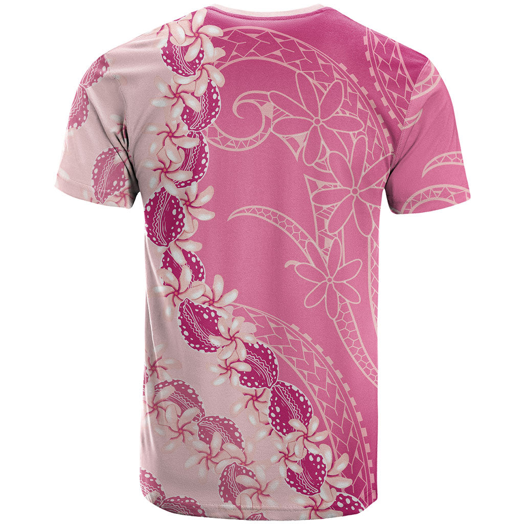 Heiva i Tahiti T Shirt Tahitian Tiare Maori Cowrie Lei Pink LT14 - Polynesian Pride