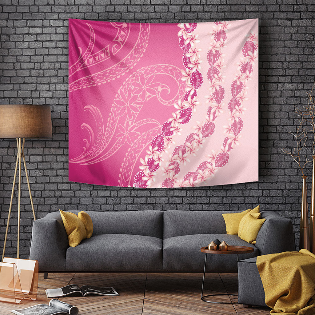 Heiva i Tahiti Tapestry Tahitian Tiare Maori Cowrie Lei Pink LT14 Pink - Polynesian Pride