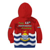 Polynesian Pride Kiribati Independence Day Kid Hoodie Happy 44th Anniversary Flag Style LT14 - Polynesian Pride