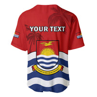 Personalised Kiribati Independence Day Baseball Jersey Happy 44th Anniversary Flag Style LT14 - Polynesian Pride