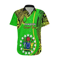 25 May Palmerston Island Gospel Day Hawaiian Shirt Cook Islands Tribal Pattern LT14 Green - Polynesian Pride