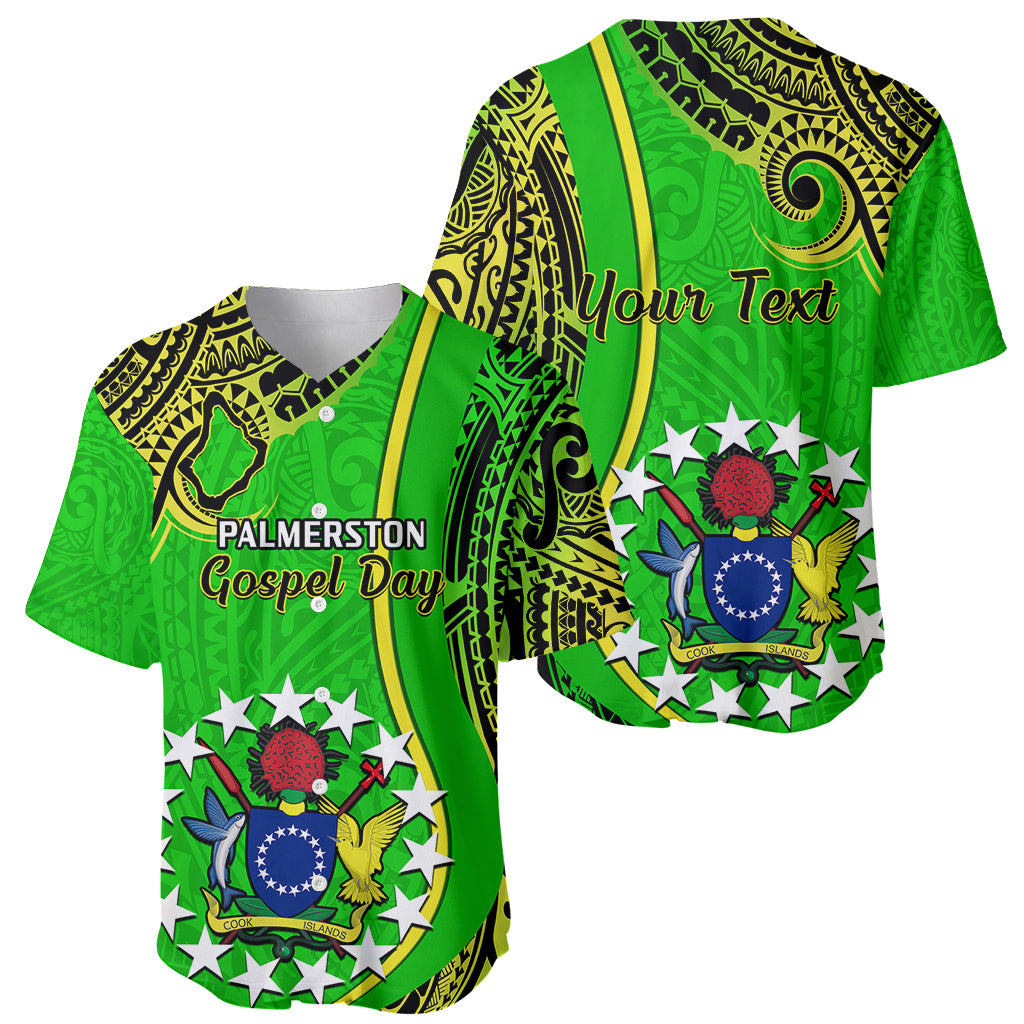 Personalised 25 May Palmerston Island Gospel Day Baseball Jersey Cook Islands Tribal Pattern LT14 - Polynesian Pride