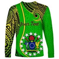 Personalised 25 May Palmerston Island Gospel Day Long Sleeve Shirt Cook Islands Tribal Pattern LT14 - Polynesian Pride