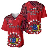 20 July Atiu Island Gospel Day Baseball Jersey Cook Islands Tribal Pattern LT14 - Polynesian Pride