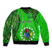 Personalised 25 July Rarotonga Island Gospel Day Bomber Jacket Cook Islands Tribal Pattern LT14 - Polynesian Pride