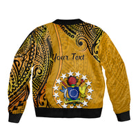 Personalised 8 August Manihiki Island Gospel Day Bomber Jacket Cook Islands Tribal Pattern LT14 - Polynesian Pride