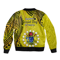 27 October Aitutaki Island Gospel Day Bomber Jacket Cook Islands Tribal Pattern LT14 - Polynesian Pride
