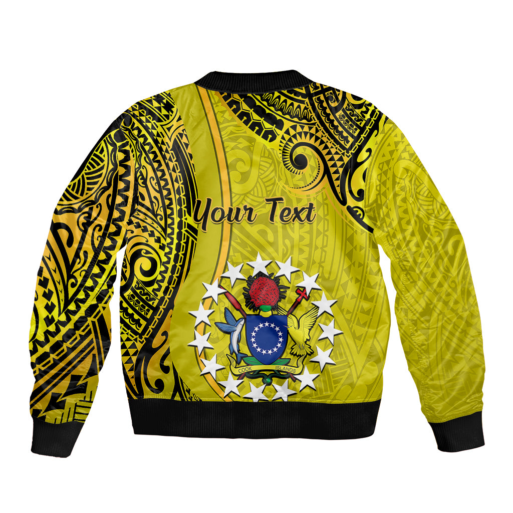 Personalised 27 October Aitutaki Island Gospel Day Bomber Jacket Cook Islands Tribal Pattern LT14 - Polynesian Pride