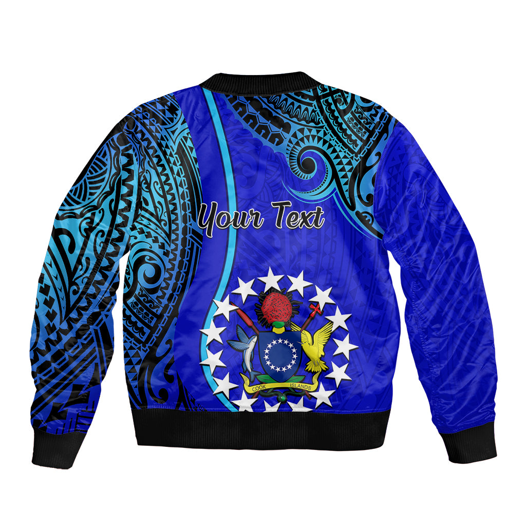 Personalised 8 December Pukapuka Island Gospel Day Bomber Jacket Cook Islands Tribal Pattern LT14 - Polynesian Pride