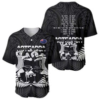 New Zealand Silver Fern Rugby Baseball Jersey Haka Dance With Aotearoa Maori Pattern