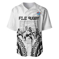 Fiji Tapa Rugby Baseball Jersey Cibi Dance With Fijian Pattern