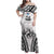 Fiji Tapa Rugby Family Matching Off Shoulder Maxi Dress and Hawaiian Shirt Cibi Dance With Fijian Pattern