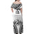 Fiji Tapa Rugby Family Matching Off Shoulder Maxi Dress and Hawaiian Shirt Cibi Dance With Fijian Pattern