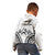 Fiji Tapa Rugby Kid Hoodie Cibi Dance With Fijian Pattern