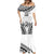 Fiji Tapa Rugby Mermaid Dress Cibi Dance With Fijian Pattern