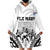 Fiji Tapa Rugby Wearable Blanket Hoodie Cibi Dance With Fijian Pattern