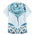 New Zealand Manta Ray Tattoo Family Matching Off The Shoulder Long Sleeve Dress and Hawaiian Shirt Aotearoa Maori Haehae Paua Shell - Polynesian Pride
