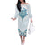 New Zealand Manta Ray Tattoo Family Matching Off The Shoulder Long Sleeve Dress and Hawaiian Shirt Aotearoa Maori Haehae Paua Shell - Polynesian Pride