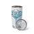 New Zealand Manta Ray Tattoo Tumbler Cup Aotearoa Maori Haehae Paua Shell - Polynesian Pride